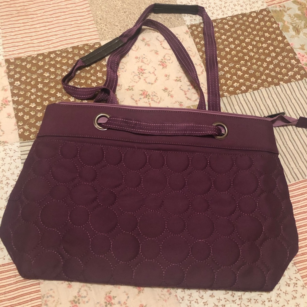 Vary You plum Thirty one tote bag